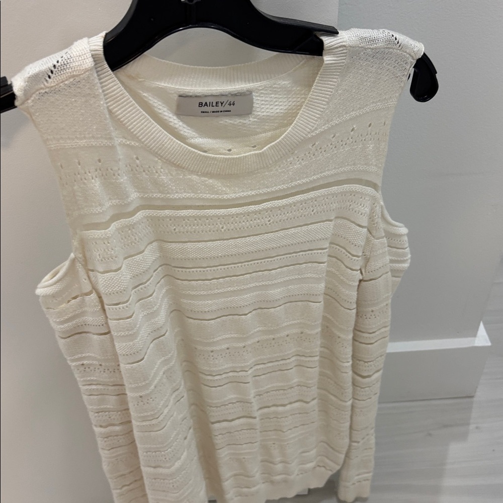 Bailey 44 Ivory Textured Cold Shoulder